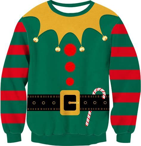 RAISEVERN Unisex Ugly Christmas Sweatshirt